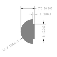 41-320-0 MODULAR SOLUTIONS PROFILE FASTNER<br>40MM LONG ROLL IN T-SLOT BAR